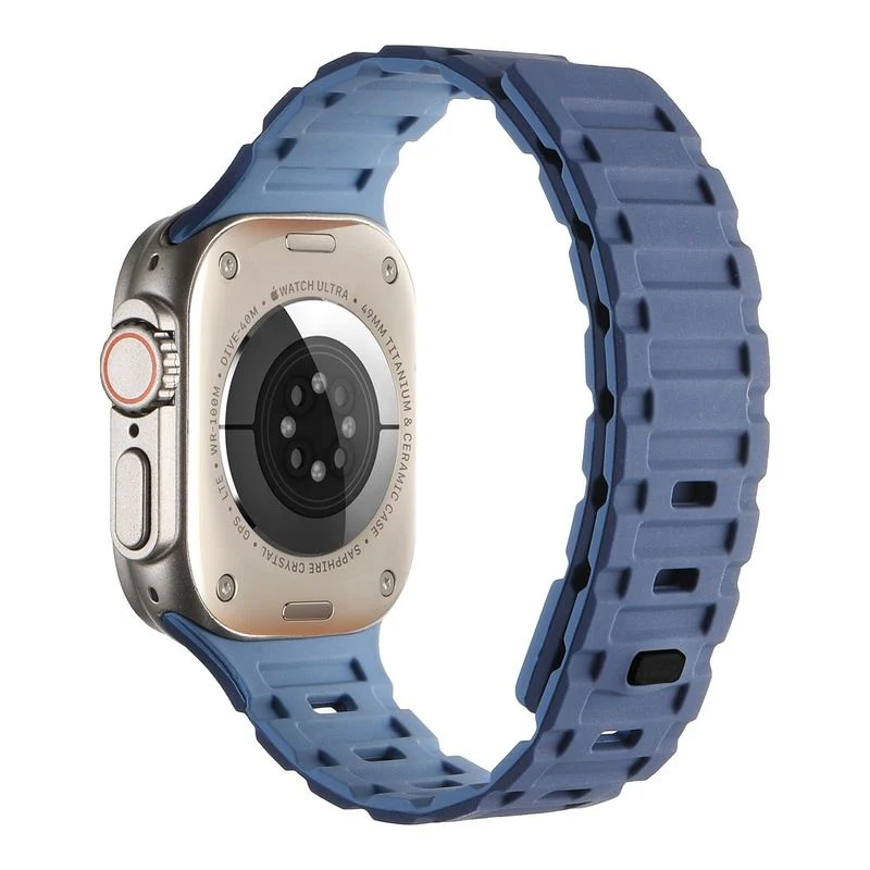"Dual-Tone" Ultra-Durable Magnetic Silicone Band For Apple Watch - Image 14