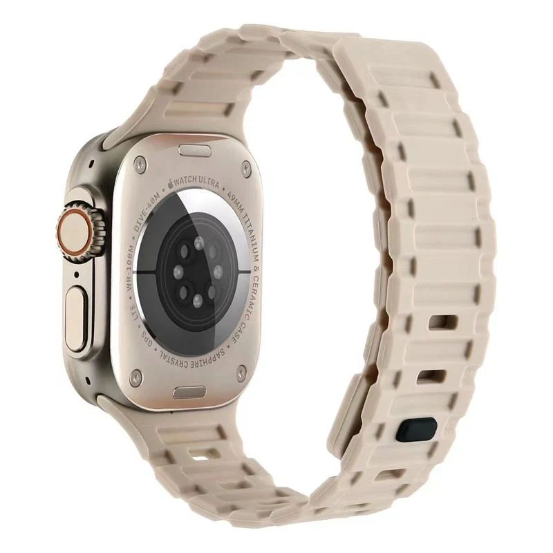 "Dual-Tone" Ultra-Durable Magnetic Silicone Band For Apple Watch - Image 19
