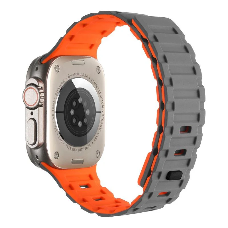 "Dual-Tone" Ultra-Durable Magnetic Silicone Band For Apple Watch - Image 3